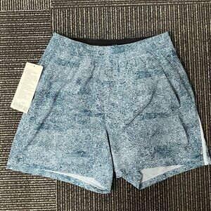 Lululemon Pace Breaker Lined Short 5" - Infuse Texture Chambray Multi - Small